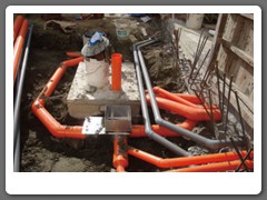 雜排水匯流器　化糞池配管施工